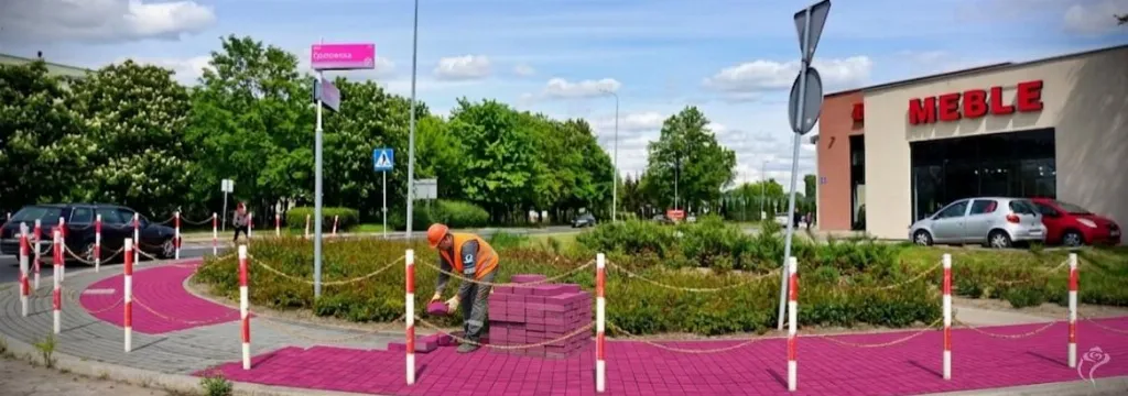 Różowe chodniki w Kutnie – rozpoczęcie prac