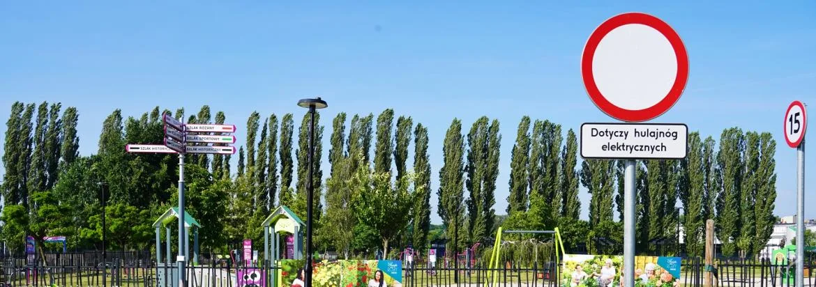 Zakaz ruchu hulajnóg w Parku nad Ochnią