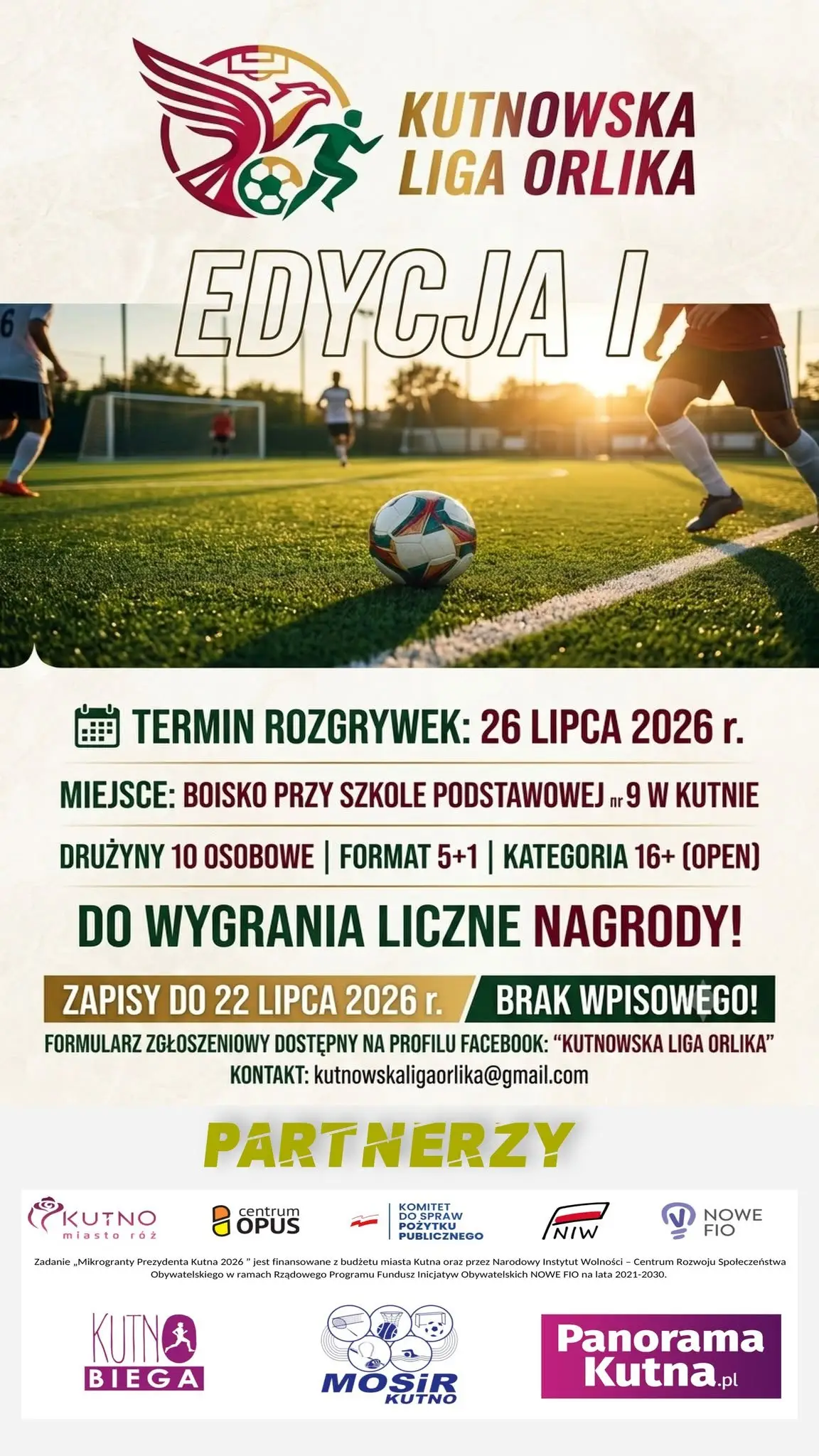 Kutnowska Liga Orlika - I edycja za nami