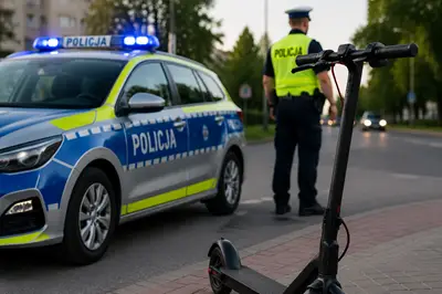 Zatrzymanie nietrzeźwego kierowcy hulajnogi elektrycznej w Kutnie